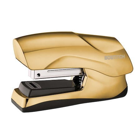 Bostitch Flat Clinch Stapler, 40 Sheets, Gold B175-GOLD